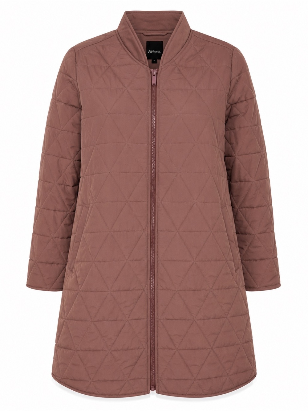 Reitmans Quilted Long Jacket 2X Dust Pink Lightweight Puffer Coat Plus Size